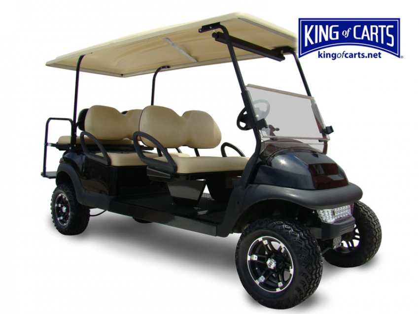 LIMO - Lifted - Black 6 Passenger Golf Cart