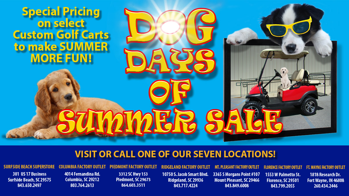 King of Carts Dog Days of Summer Sale | specials