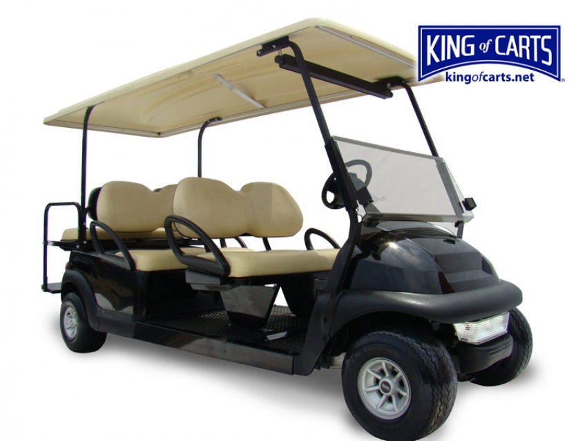 LIMO - Lifted - Black Six Passenger Golf Cart