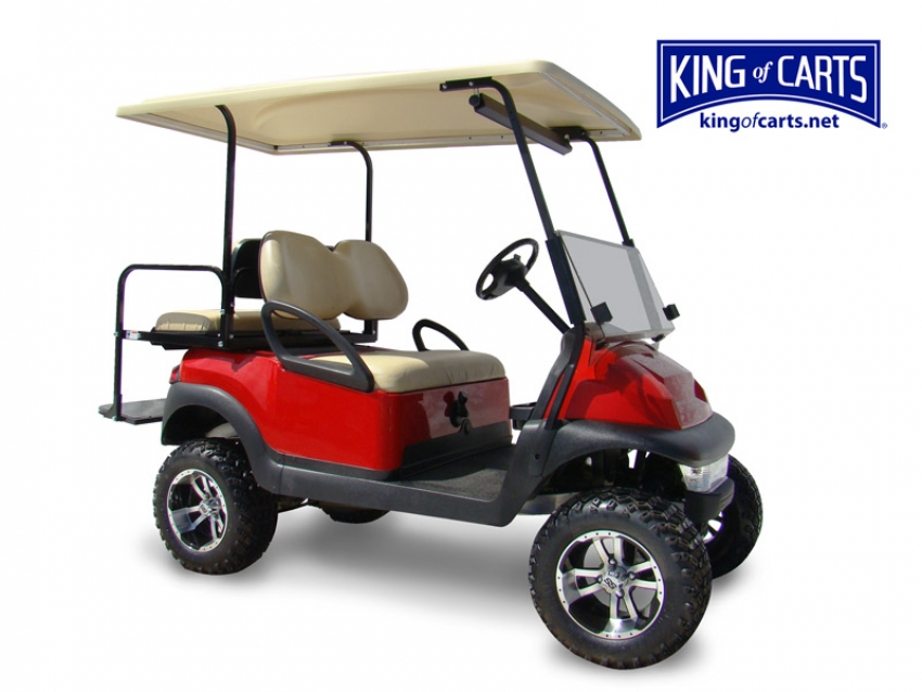 Club Car Precedent - Gas Golf Cart Lifted - Red