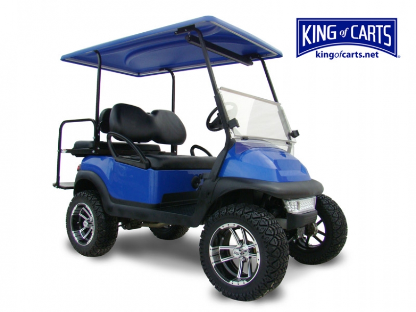 Club Car Precedent - Gas Golf Cart Lifted - Bright Blue