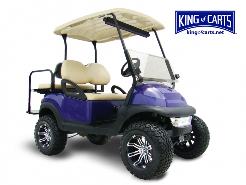 CLASSIC - Lifted - Purple Golf Cart