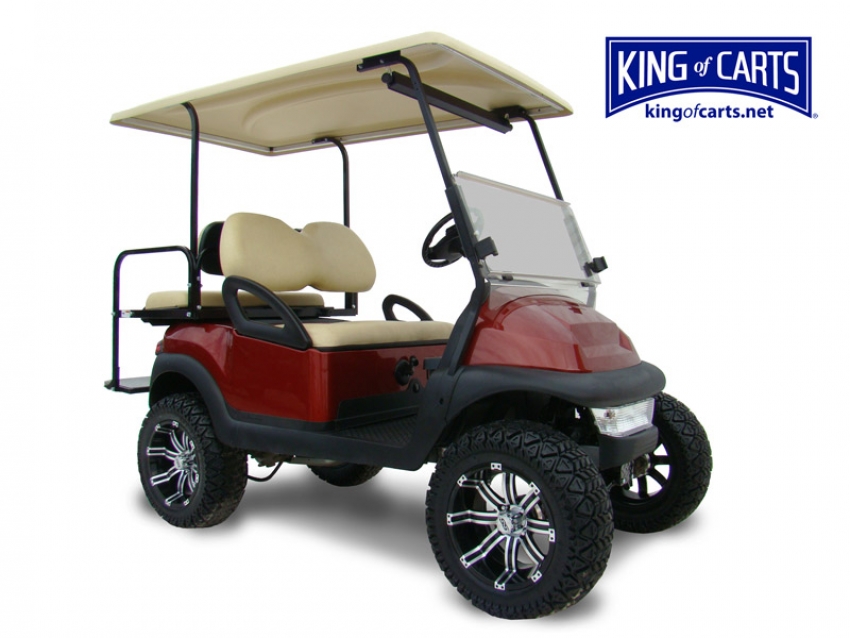 Club Car Precedent - Gas Golf Cart Lifted - Burgundy