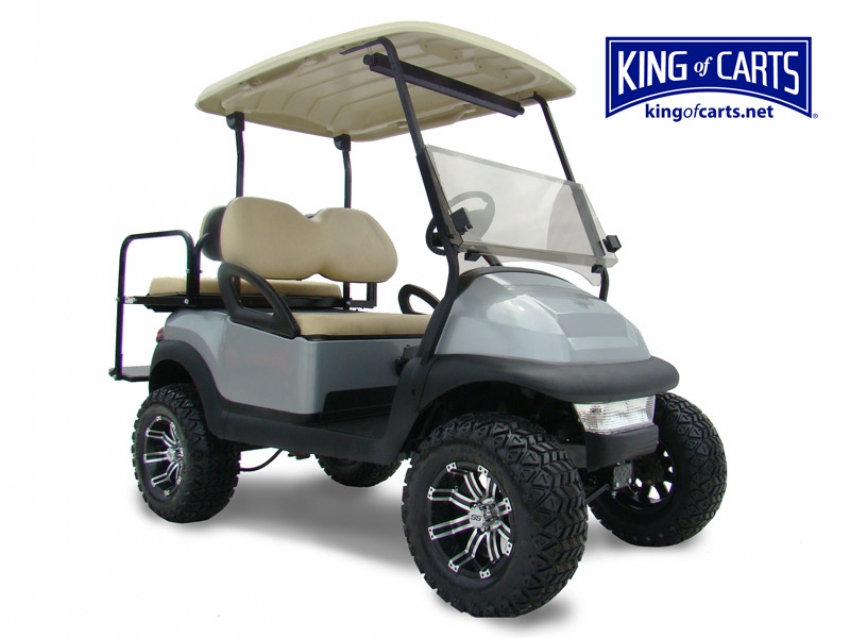CLASSIC - Lifted - Silver Golf Cart