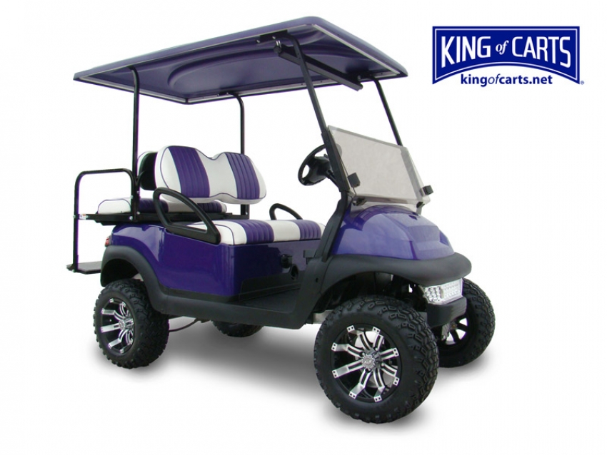 BEAST - Lifted - Purple Golf Car