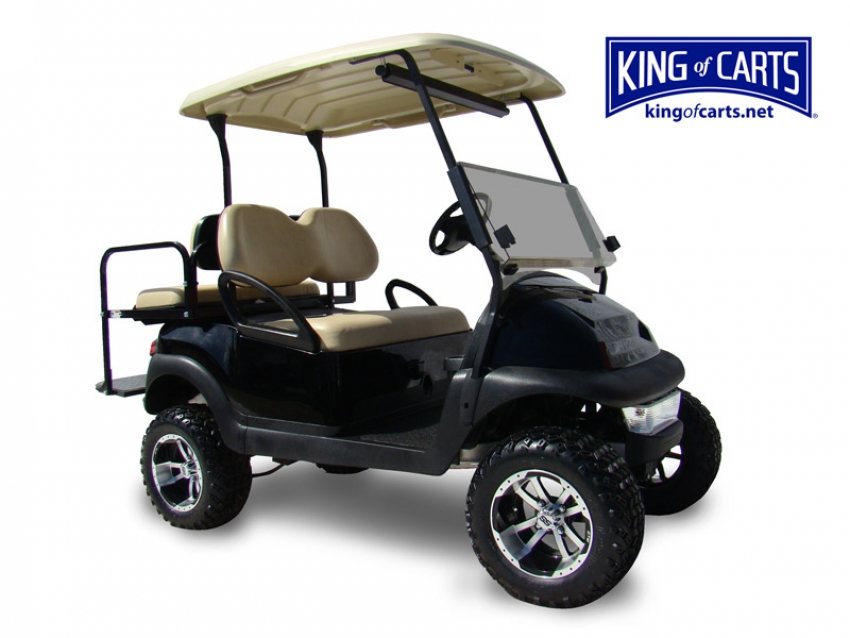 CLASSIC - Lifted - Black Golf Cart