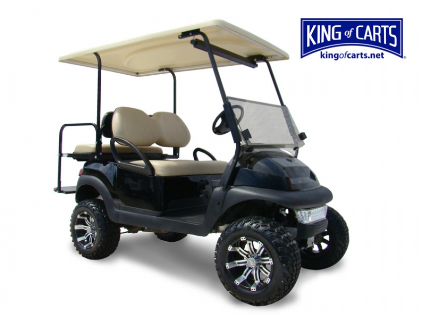 Club Car Precedent - Gas Golf Cart Lifted - Black