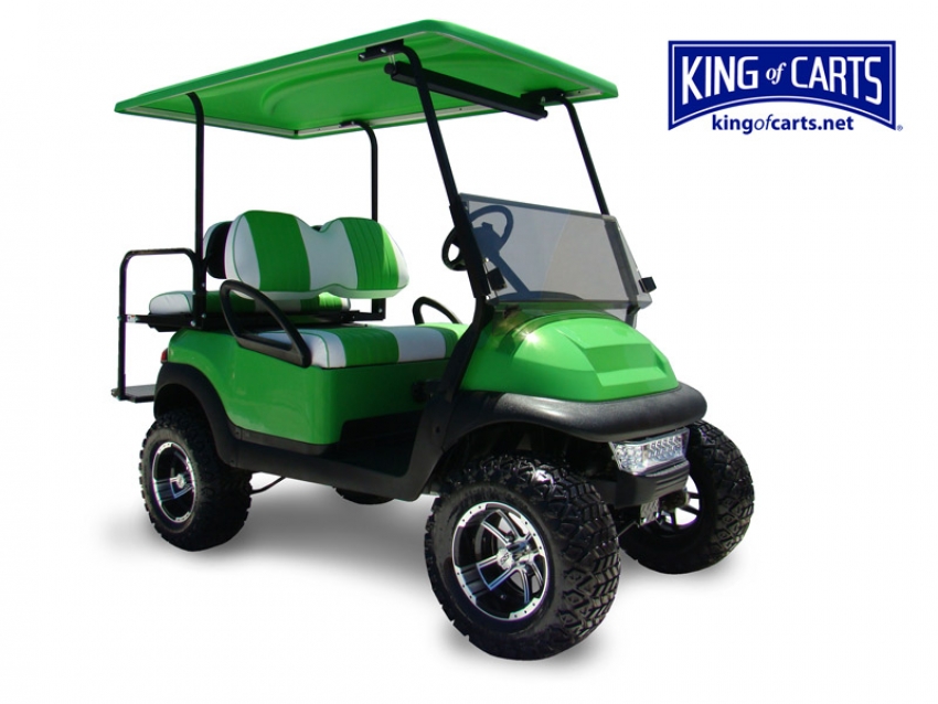 BEACH BUGGY - Lifted - Lime Green Golf Car