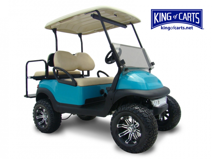 CLASSIC - Lifted - Limited Edition Teal Golf Cart
